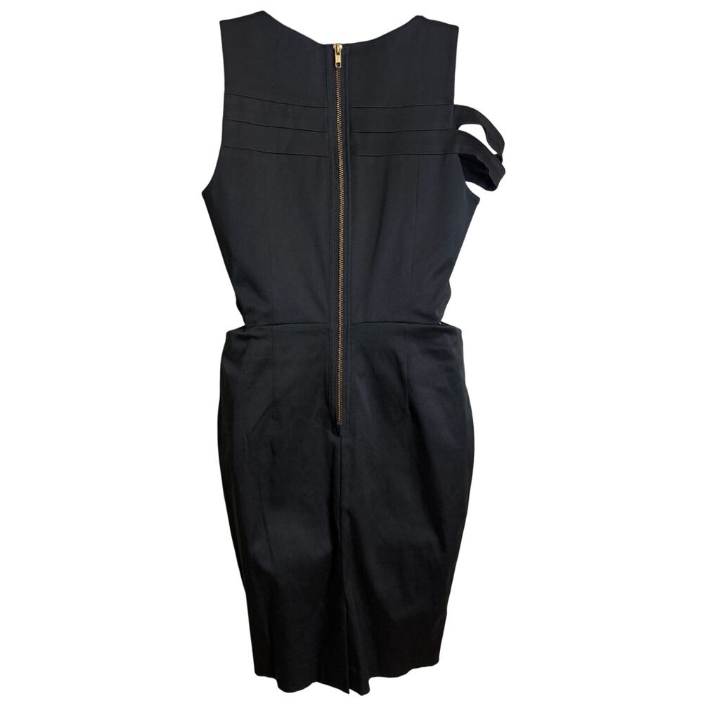 Saint & Sinner XL Black Sheath Cutout Dress Back Zipper Stretch Sexy Cocktail - Picture 8 of 11